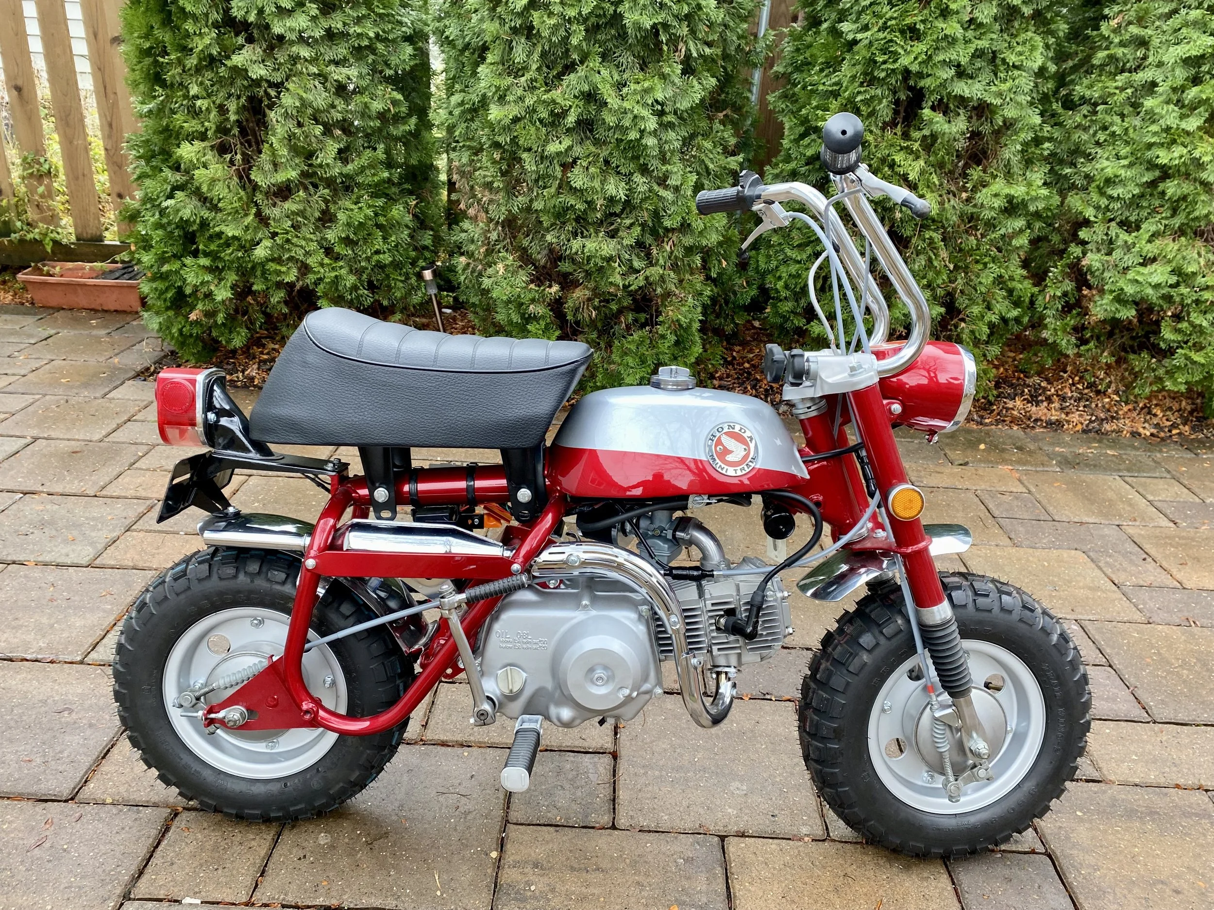 SOLD // Honda Mini Trail Z50 1969 K1 Candy Ruby Red — FCM